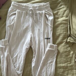 White Gymshark Joggers